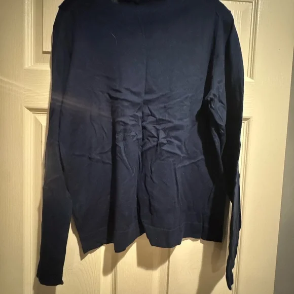 J. Crew Deep Blue Teddie Sweater - Picture 4 of 5